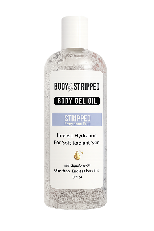 Stripped Fragrance Free Body Gel Oil